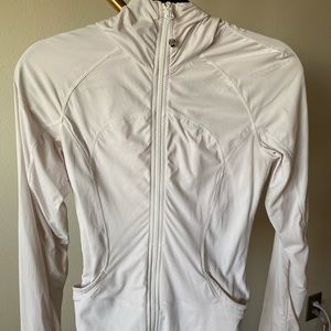 Lululemon white zip-up jacket